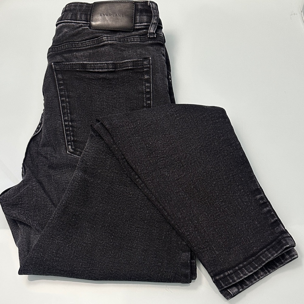 Everlane The Curvy High Rise Skinny Black Jeans